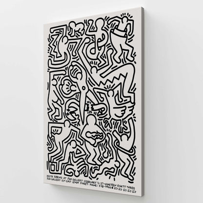 [Color:Stretched Canvas], Picture of art at an angle