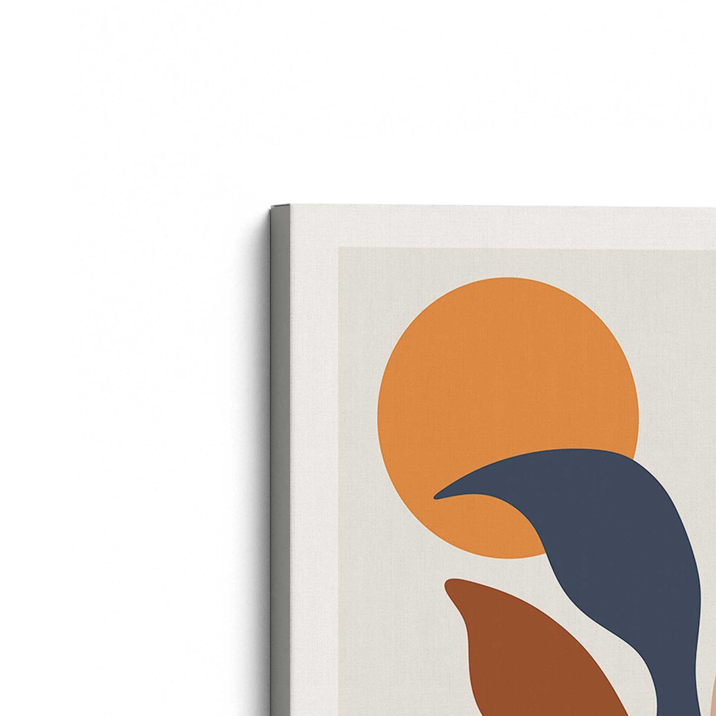 [Color:Stretched Canvas], Picture of the corner of the art