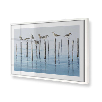 [Color:Opaque White], Picture of art in a Opaque White frame at an angle