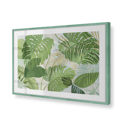 [Color:Lemon Grass], Picture of art in a Lemon Grass frame at an angle