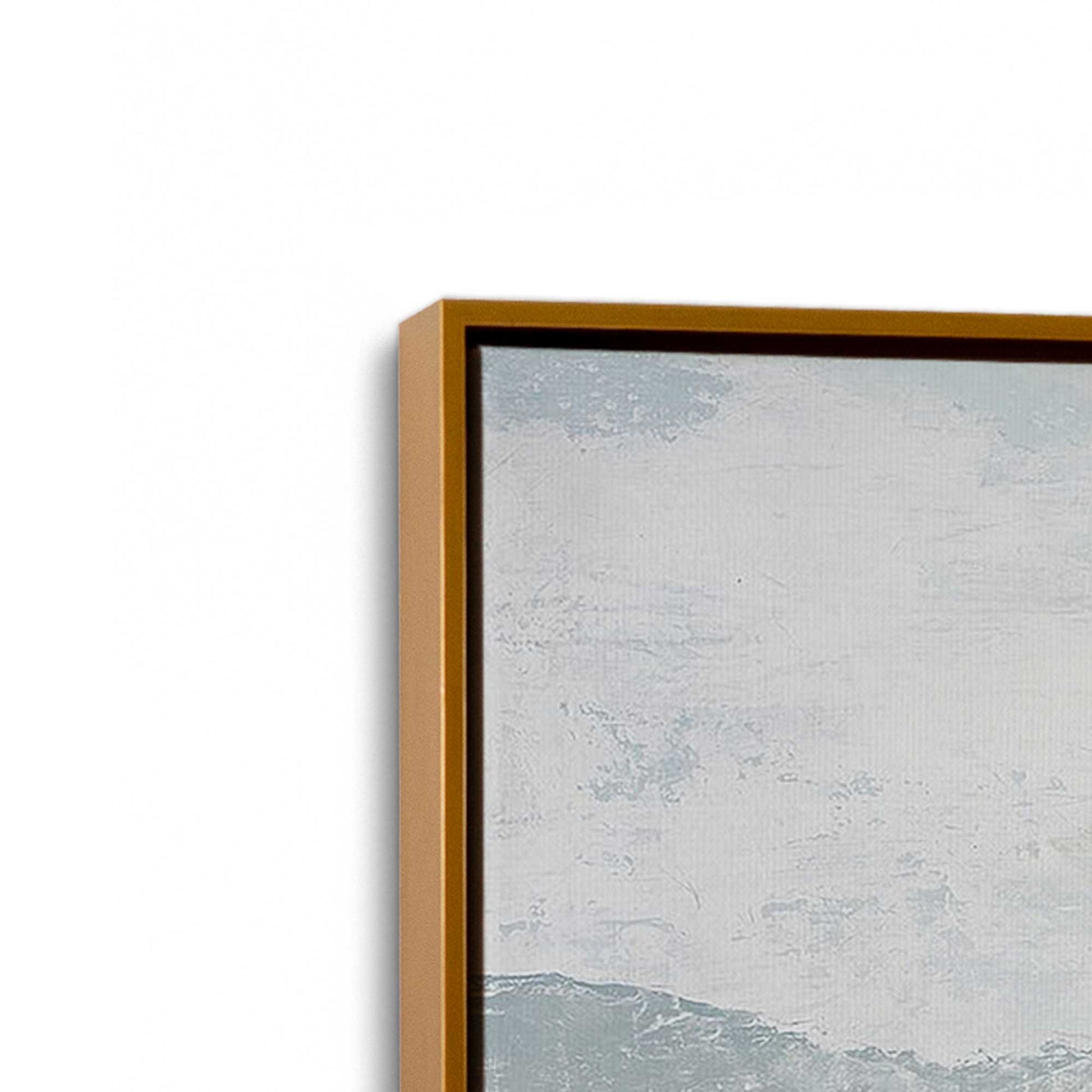 [Color:Polished Gold], Picture of art in a Polished Gold frame at an angle