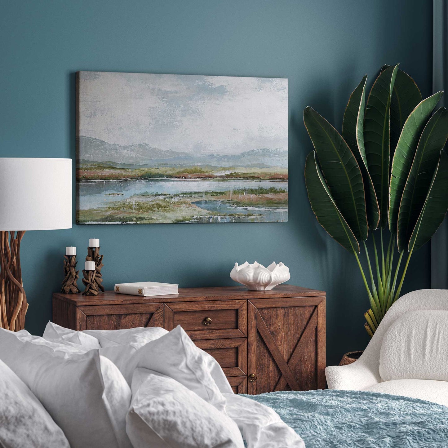 Lakeside Afternoon Delight Print on Canvas