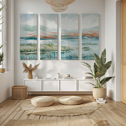 [Color:Stretched Canvas], Picture of art in a room