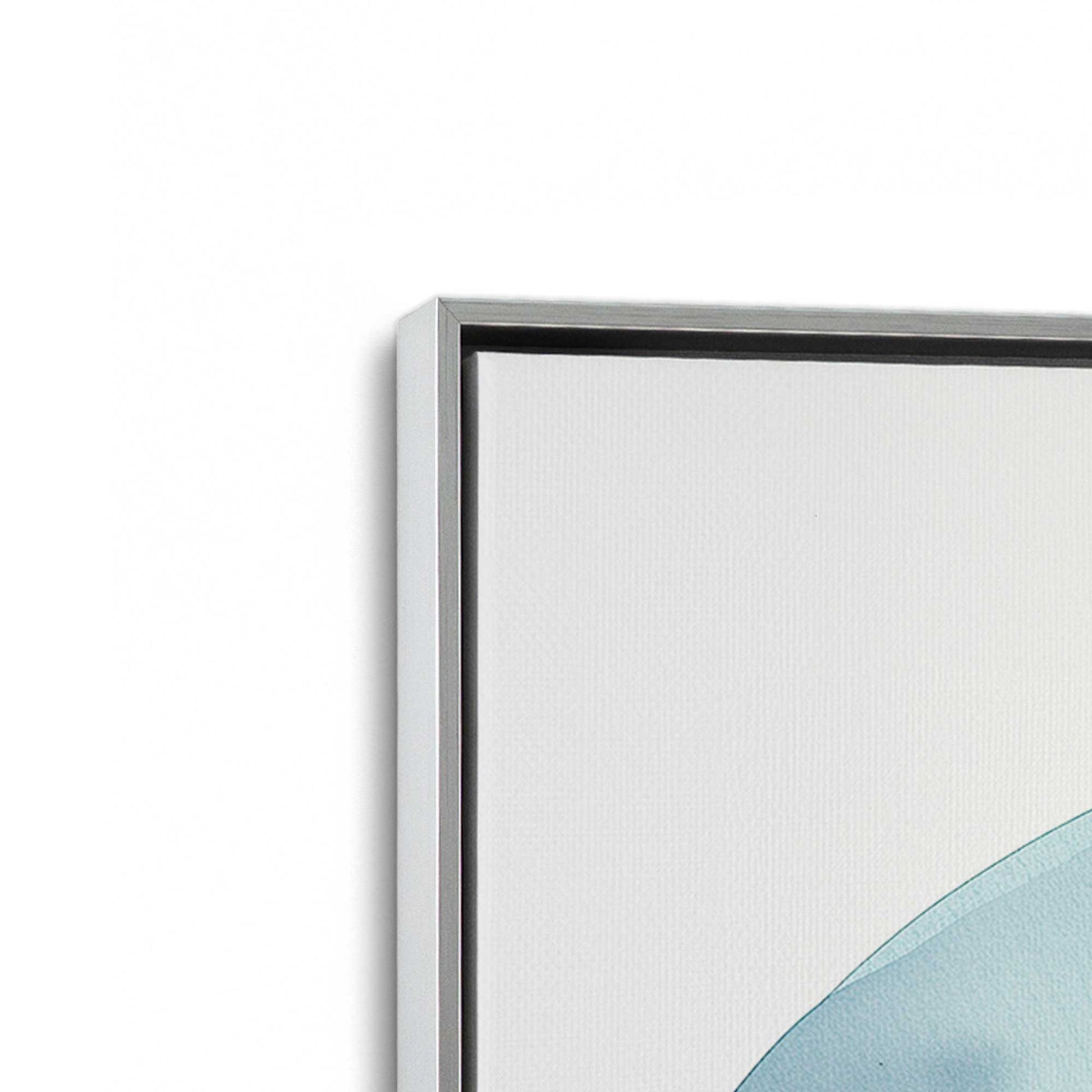 [Color:Polished Chrome], Picture of art in a Polished Chrome frame at an angle