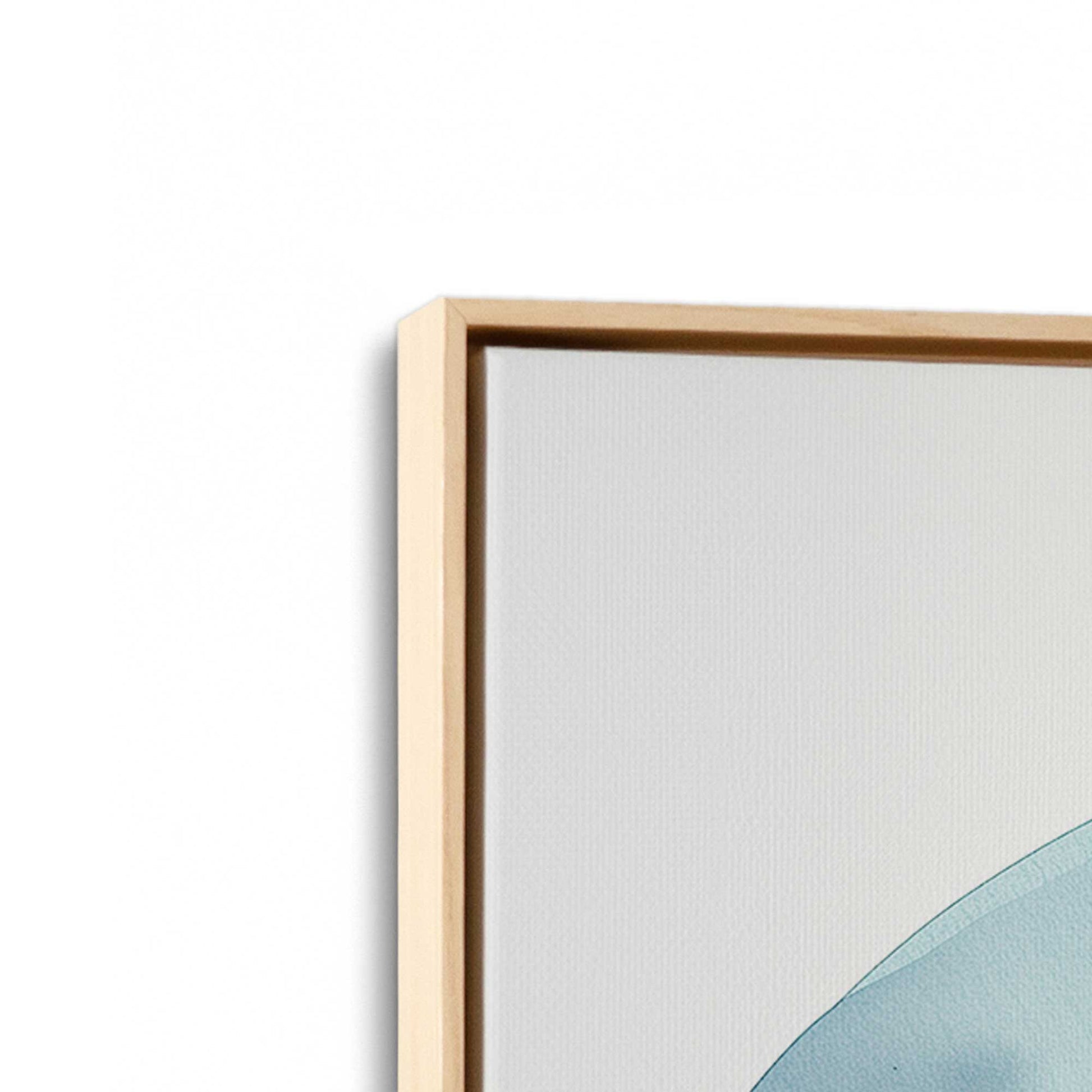 [Color:American Maple], Picture of art in a American Maple frame at an angle