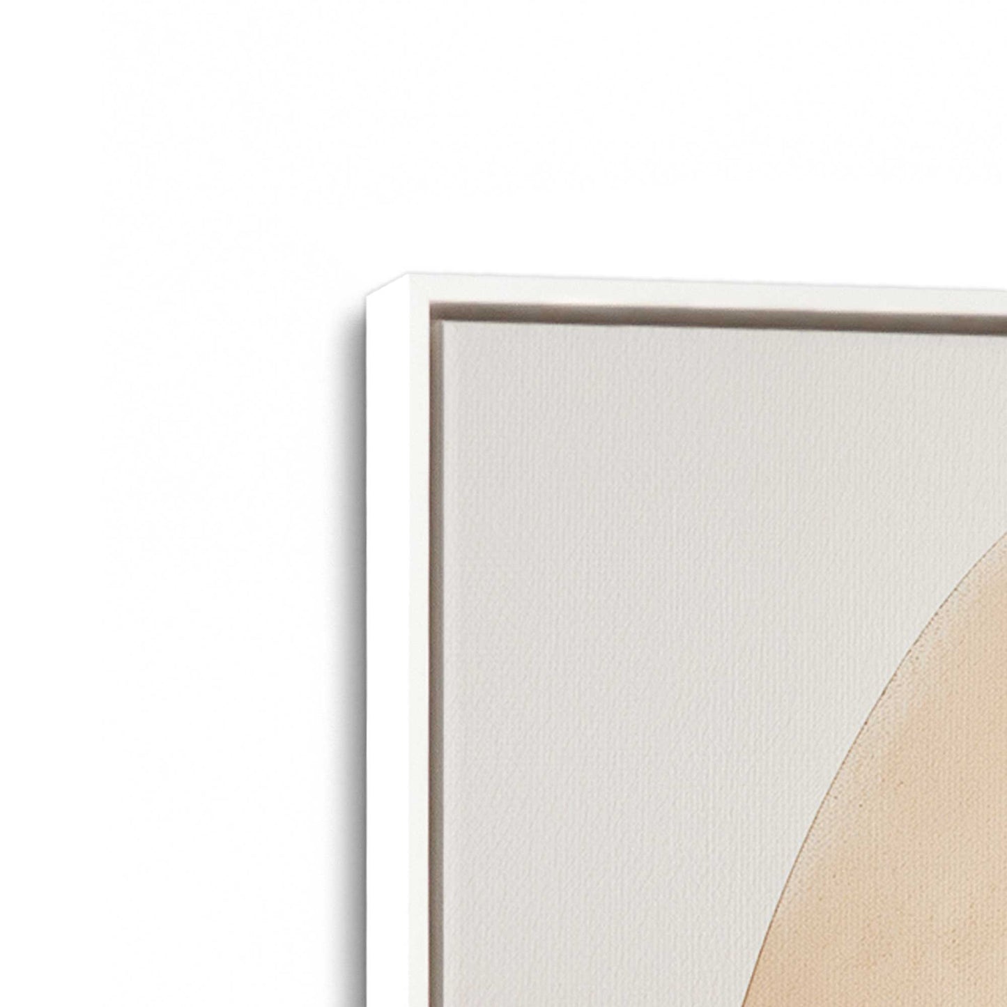 [Color:Opaque White], Picture of art in a White frame at an angle