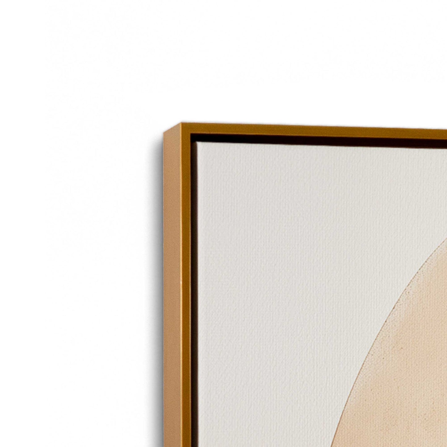 [Color:Polished Gold], Picture of art in a Polished Gold frame at an angle