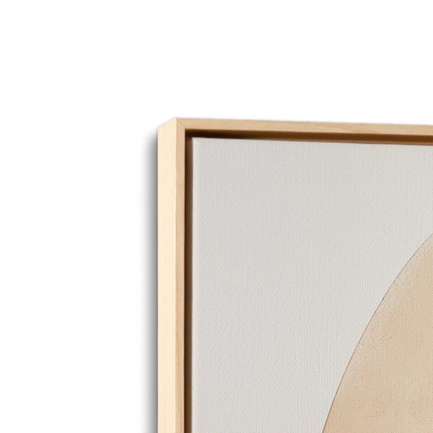 [Color:American Maple], Picture of art in a American Maple frame at an angle