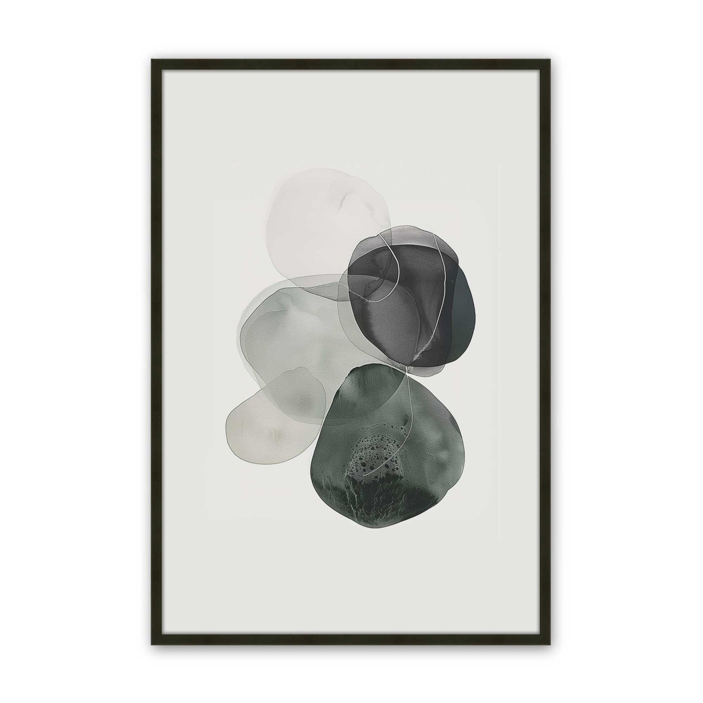 [Color:Satin Black], Picture of art in a Satin Black frame