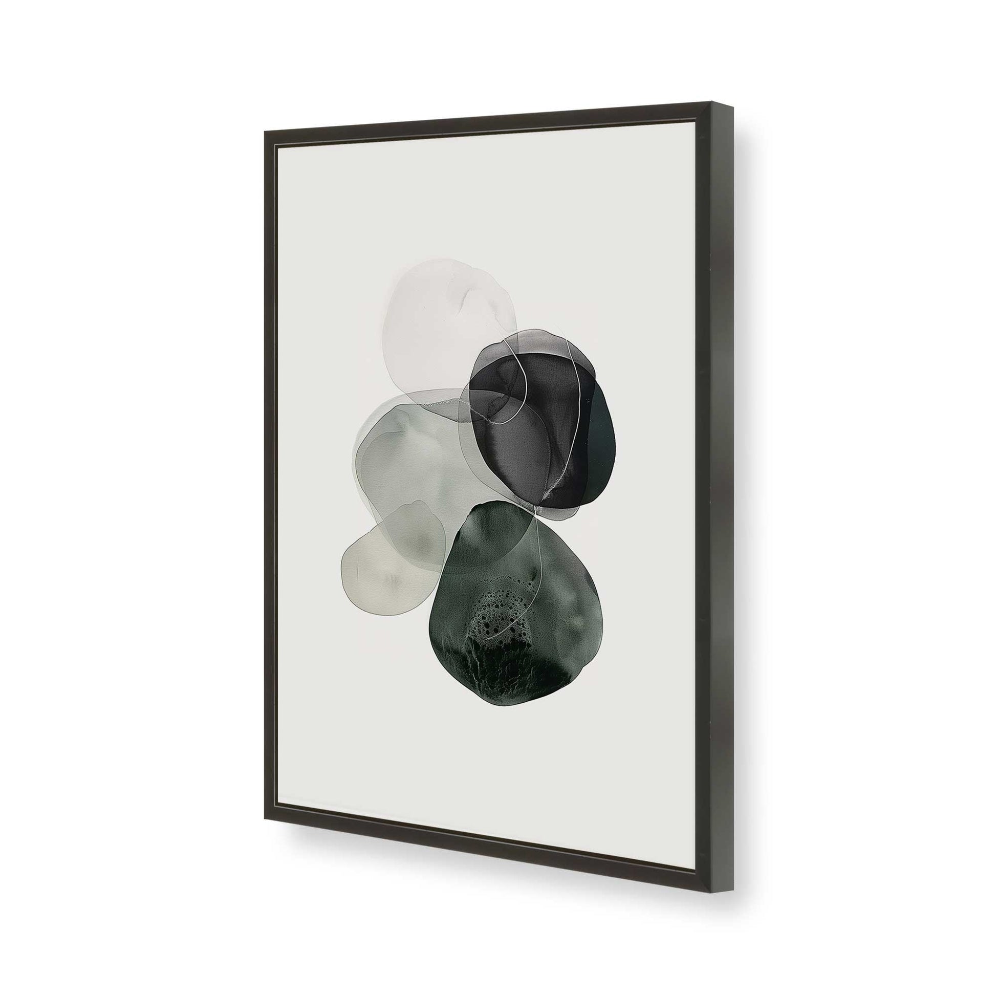 [Color:Satin Black], Picture of art in a Satin Black frame of the corner