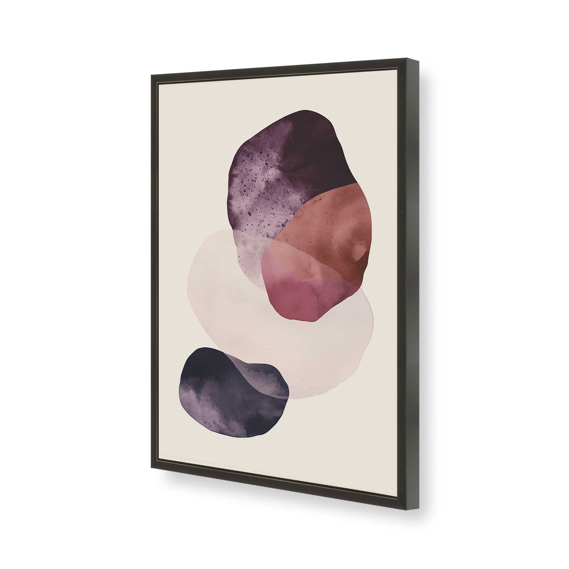 [Color:Satin Black], Picture of art in a Satin Black frame of the corner