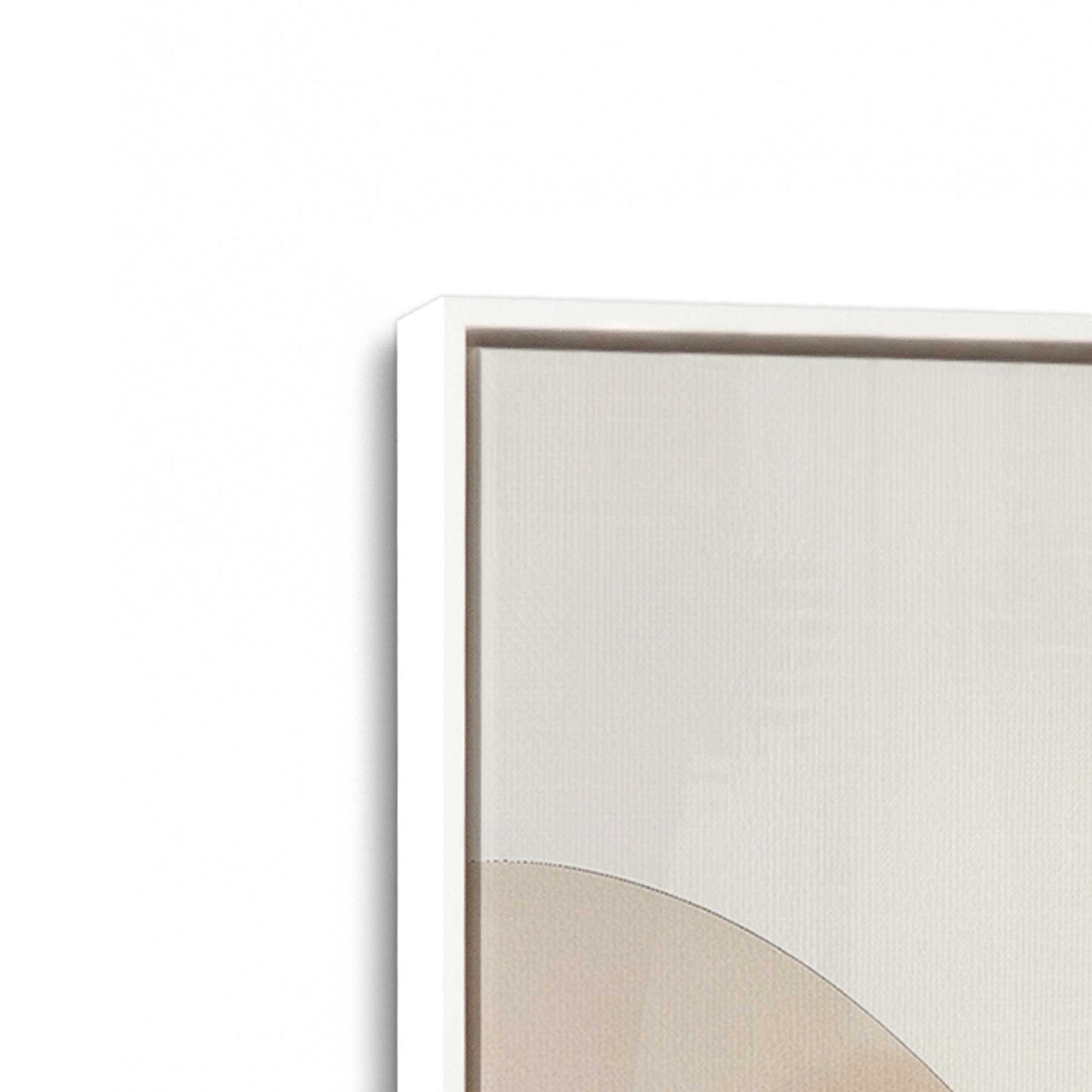 [Color:Opaque White], Picture of art in a White frame at an angle