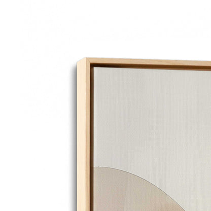 [Color:American Maple], Picture of art in a American Maple frame at an angle