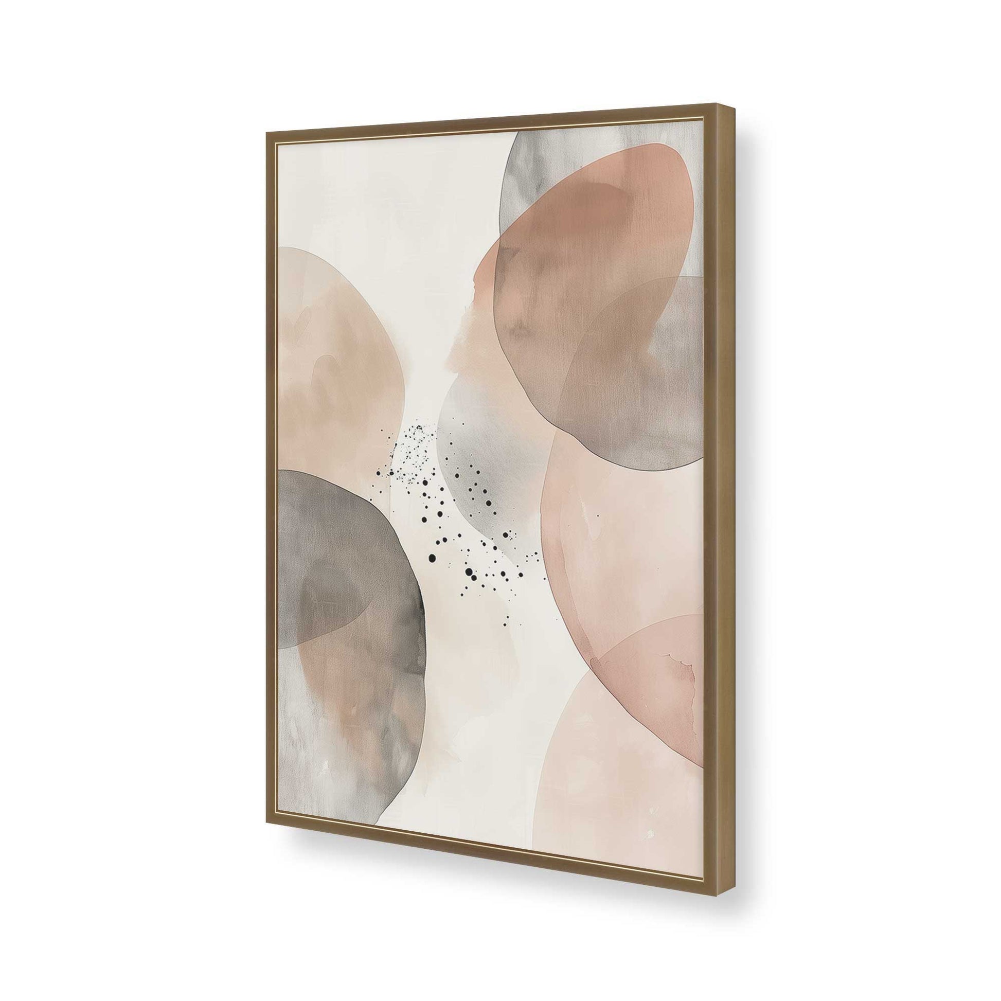 [Color:Brushed Gold], Picture of art in a Brushed Gold frame of the corner