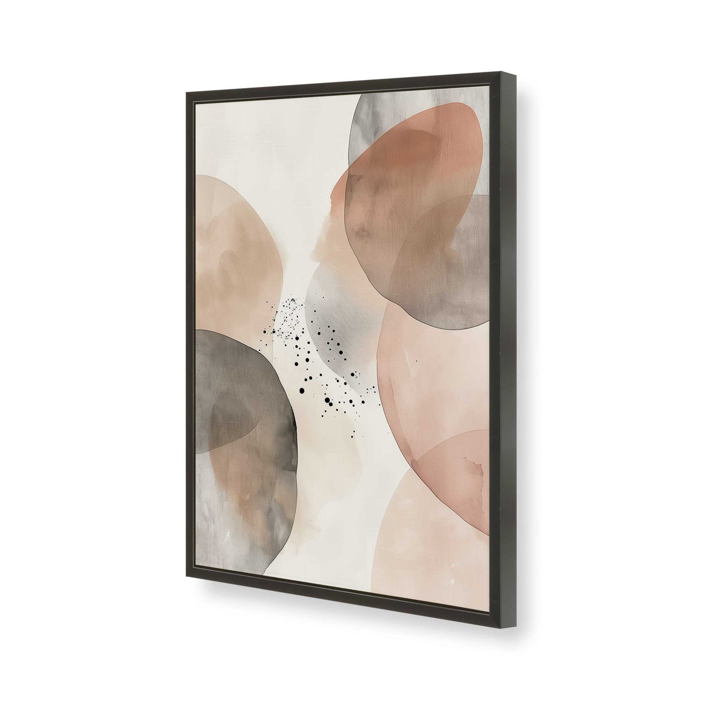 [Color:Satin Black], Picture of art in a Satin Black frame of the corner