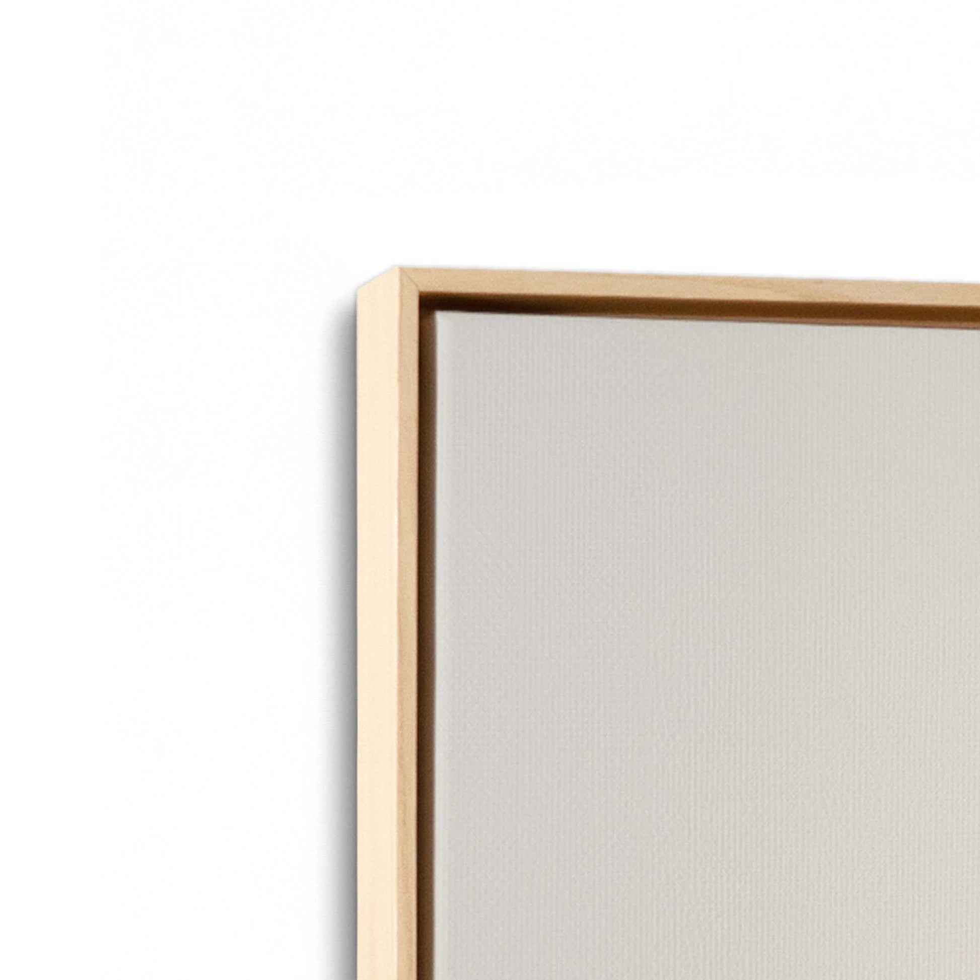 [Color:American Maple], Picture of art in a American Maple frame at an angle