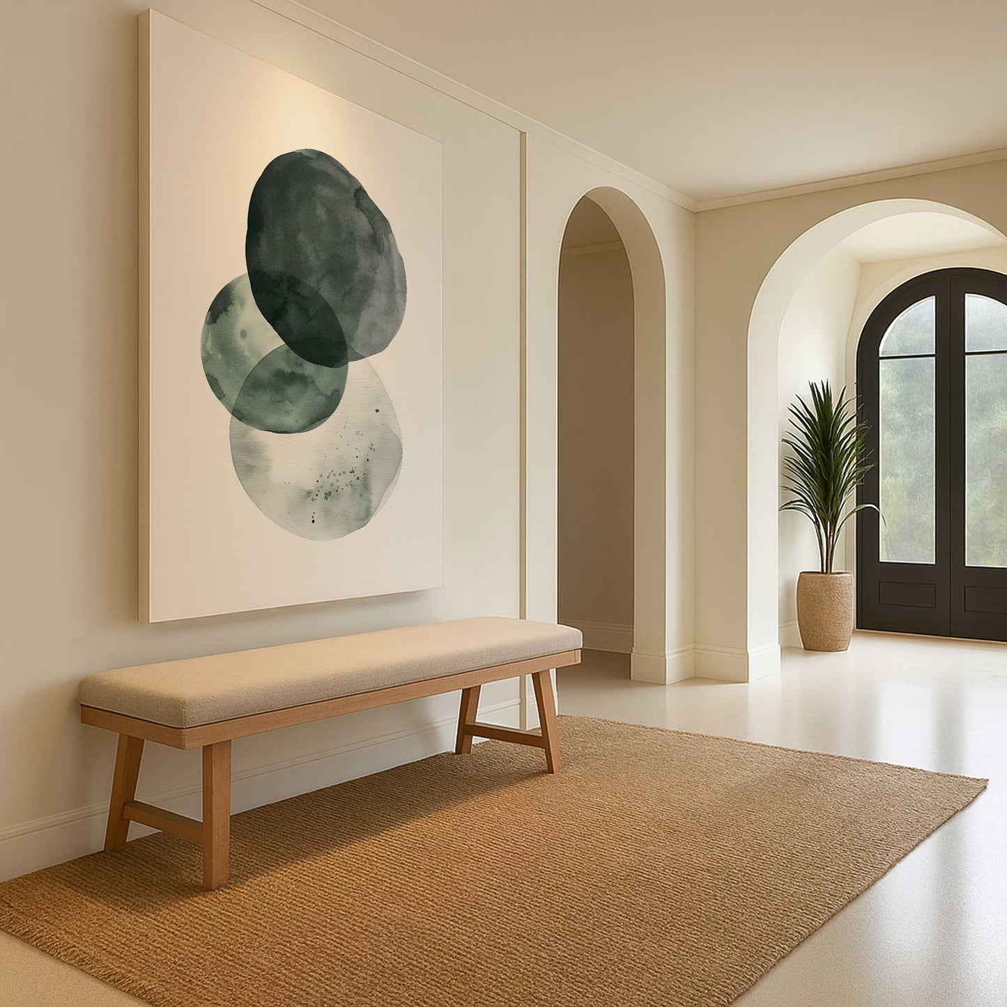 [Color:Stretched Canvas], Picture of art in a room