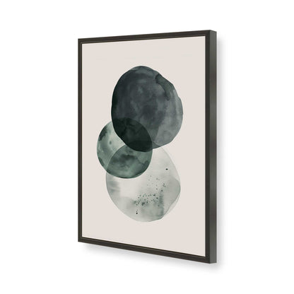 [Color:Satin Black], Picture of art in a Satin Black frame of the corner