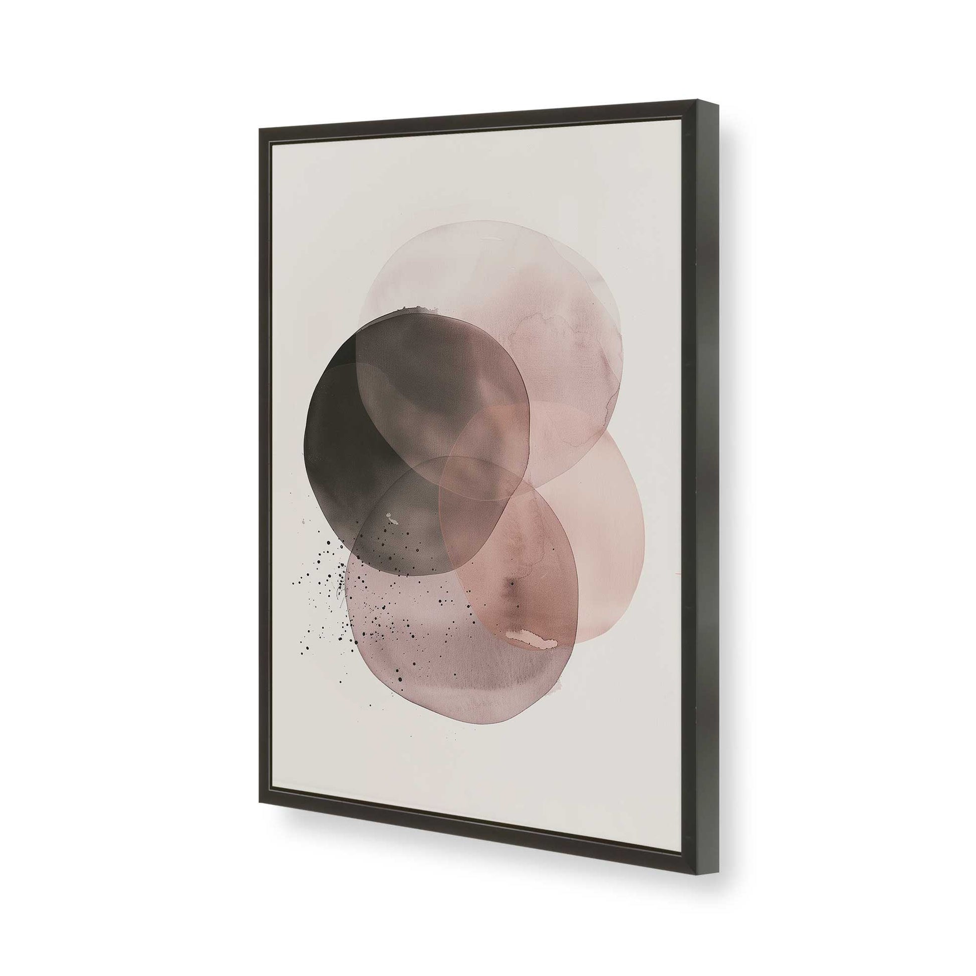 [Color:Satin Black], Picture of art in a Satin Black frame of the corner