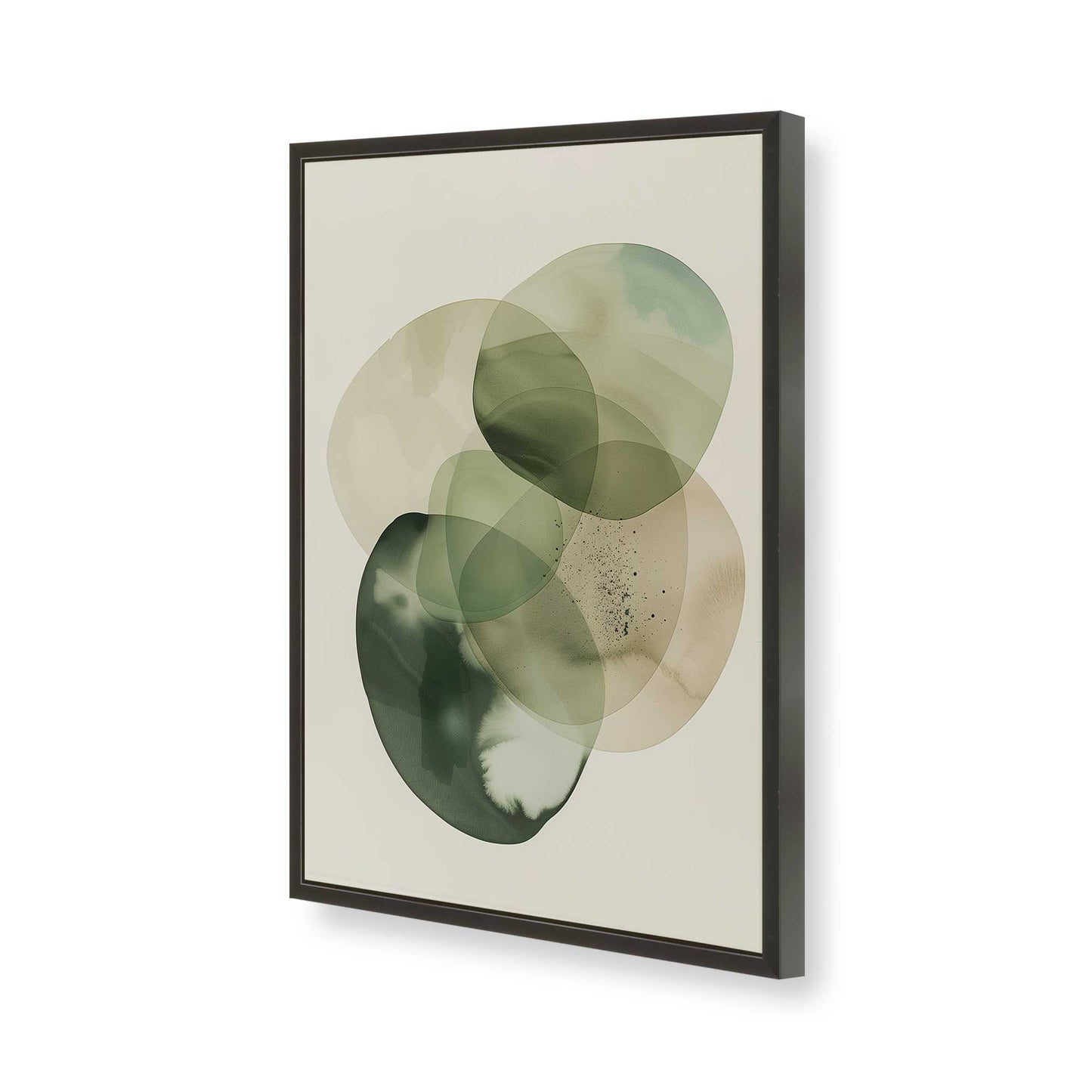 [Color:Satin Black], Picture of art in a Satin Black frame of the corner