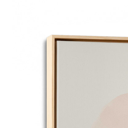 [Color:American Maple], Picture of art in a American Maple frame at an angle