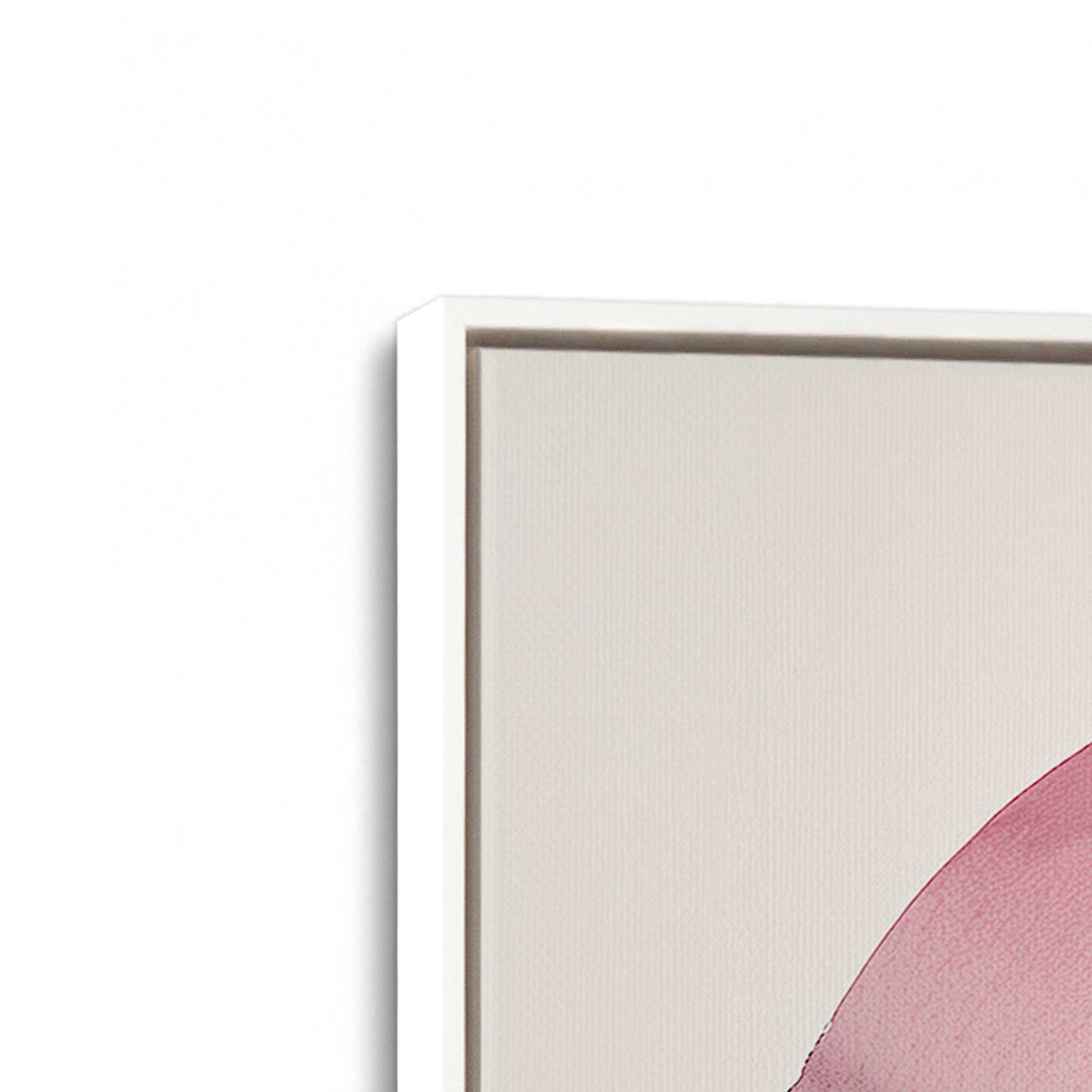 [Color:Opaque White], Picture of art in a White frame at an angle