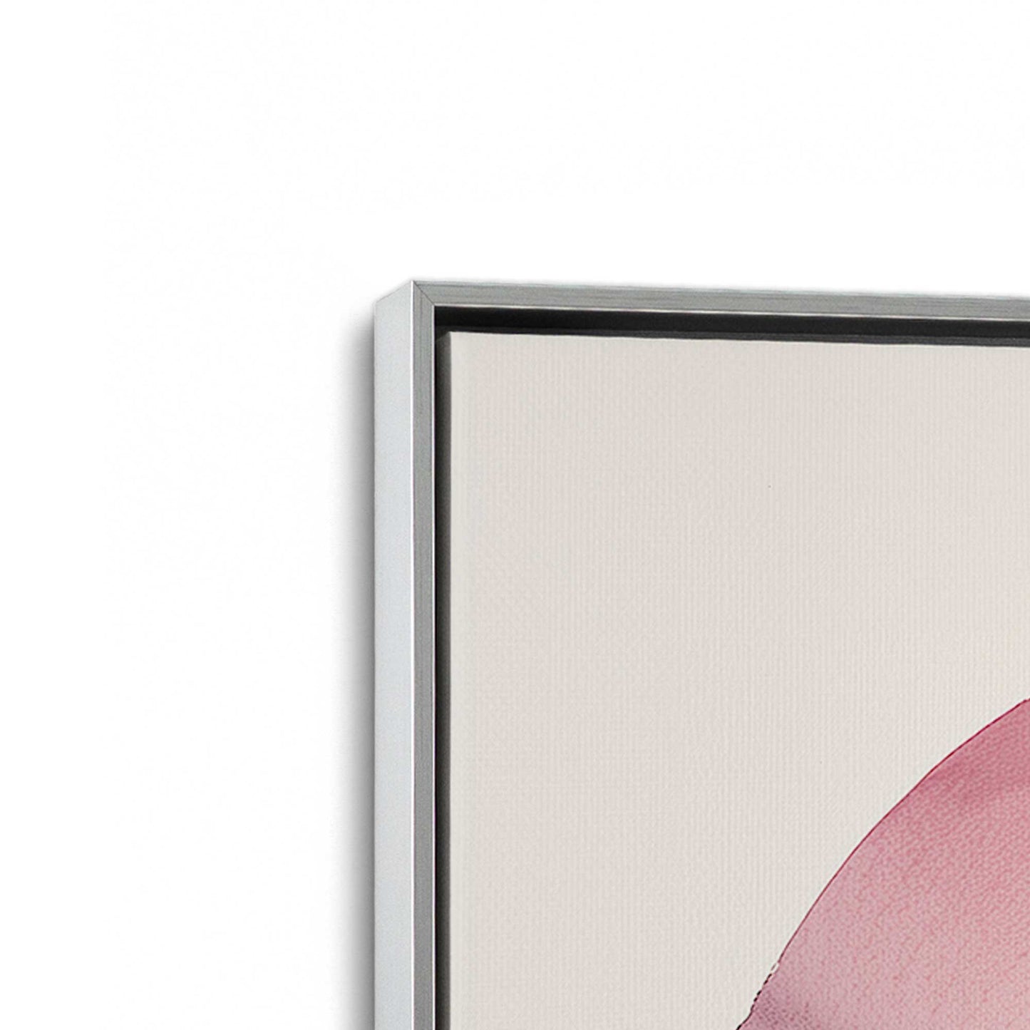 [Color:Polished Chrome], Picture of art in a Polished Chrome frame at an angle