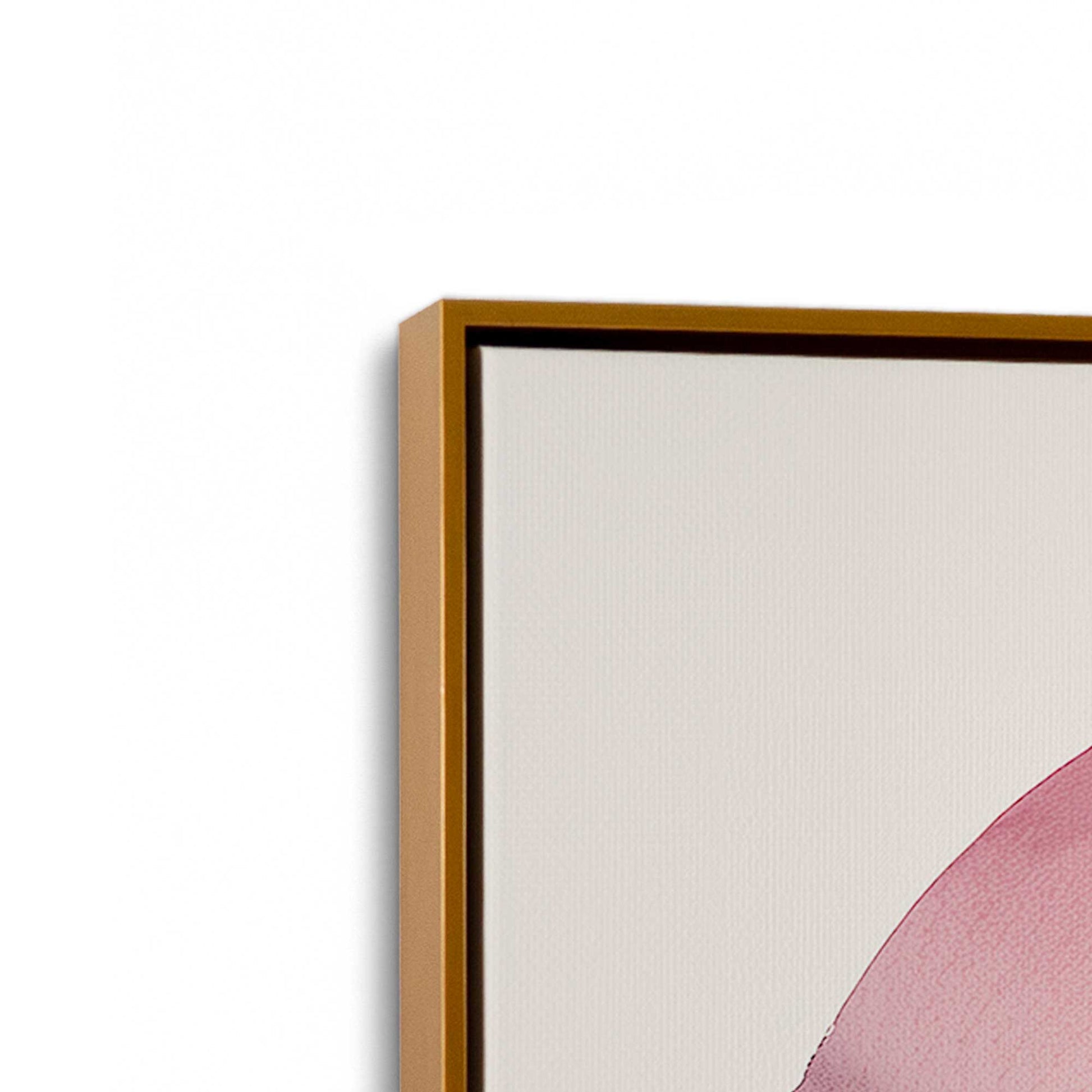 [Color:Polished Gold], Picture of art in a Polished Gold frame at an angle