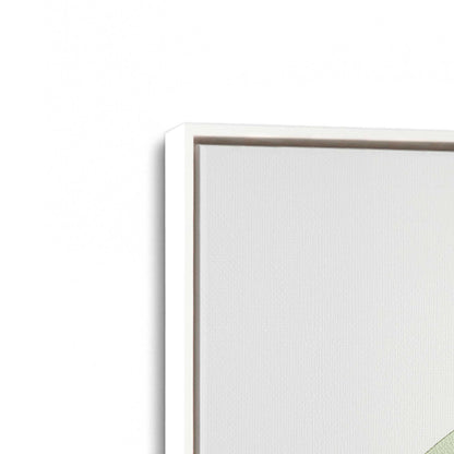 [Color:Opaque White], Picture of art in a White frame at an angle