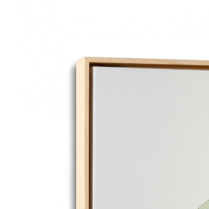 [Color:American Maple], Picture of art in a American Maple frame at an angle