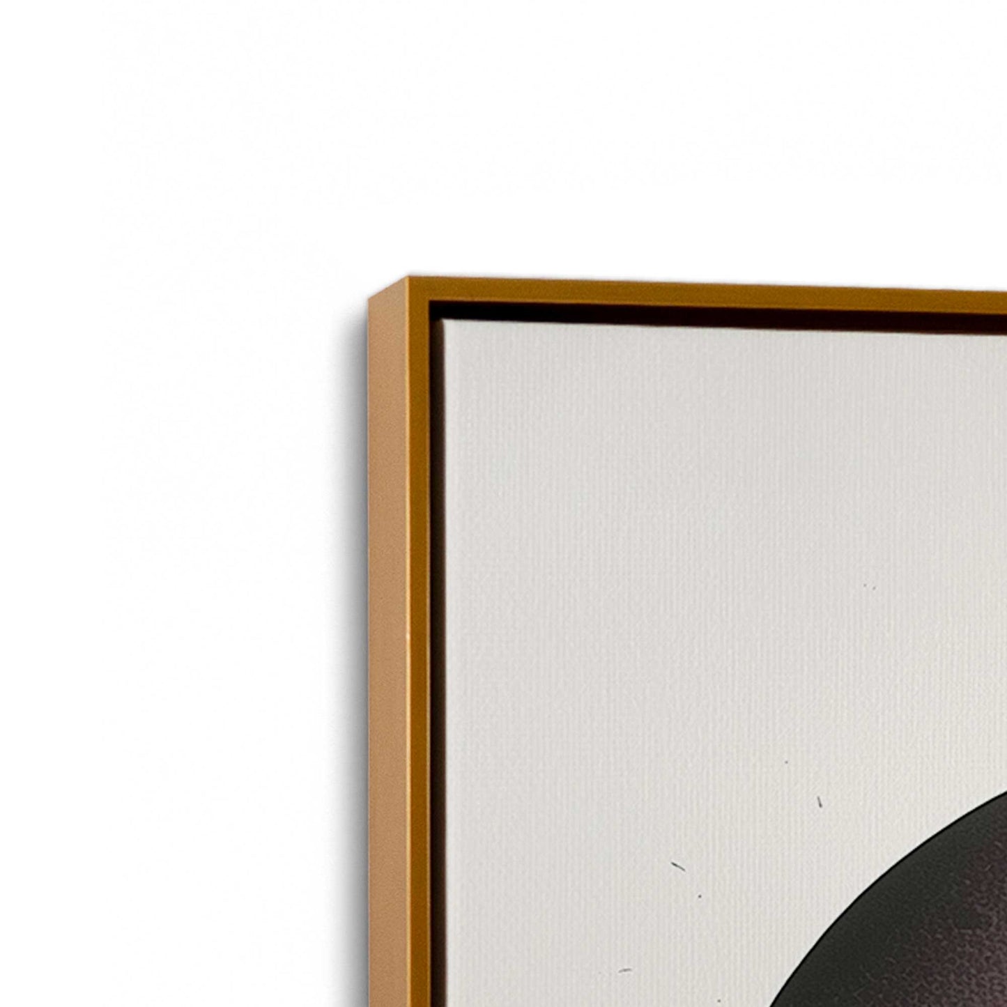 [Color:Polished Gold], Picture of art in a Polished Gold frame at an angle