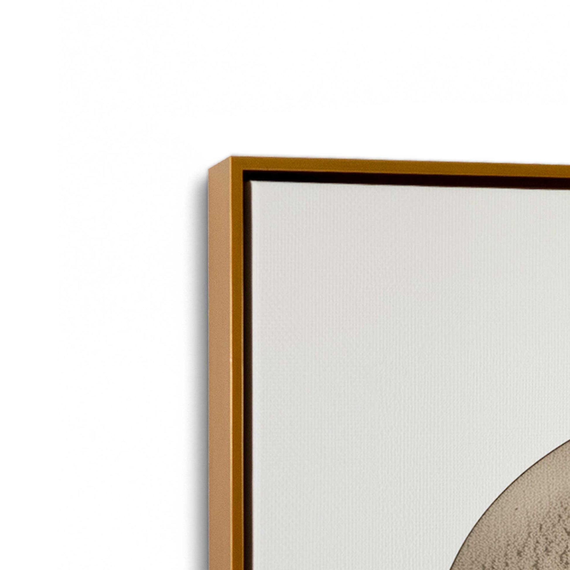 [Color:Polished Gold], Picture of art in a Polished Gold frame at an angle