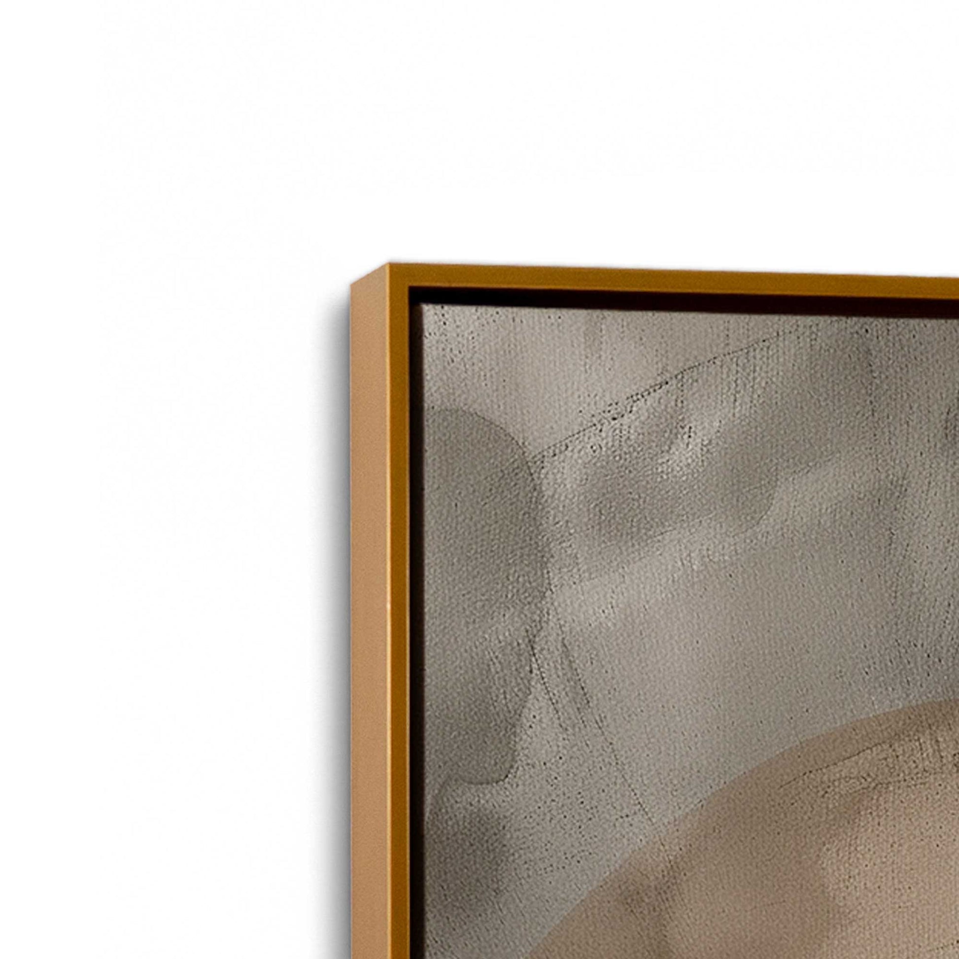 [Color:Polished Gold], Picture of art in a Polished Gold frame at an angle