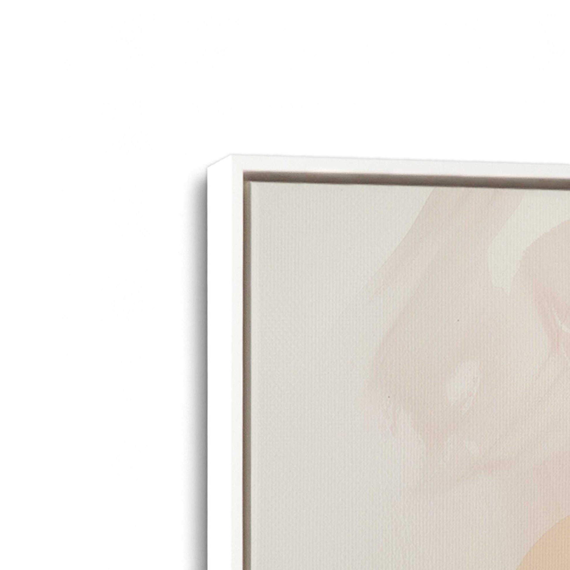 [Color:Opaque White], Picture of art in a White frame at an angle