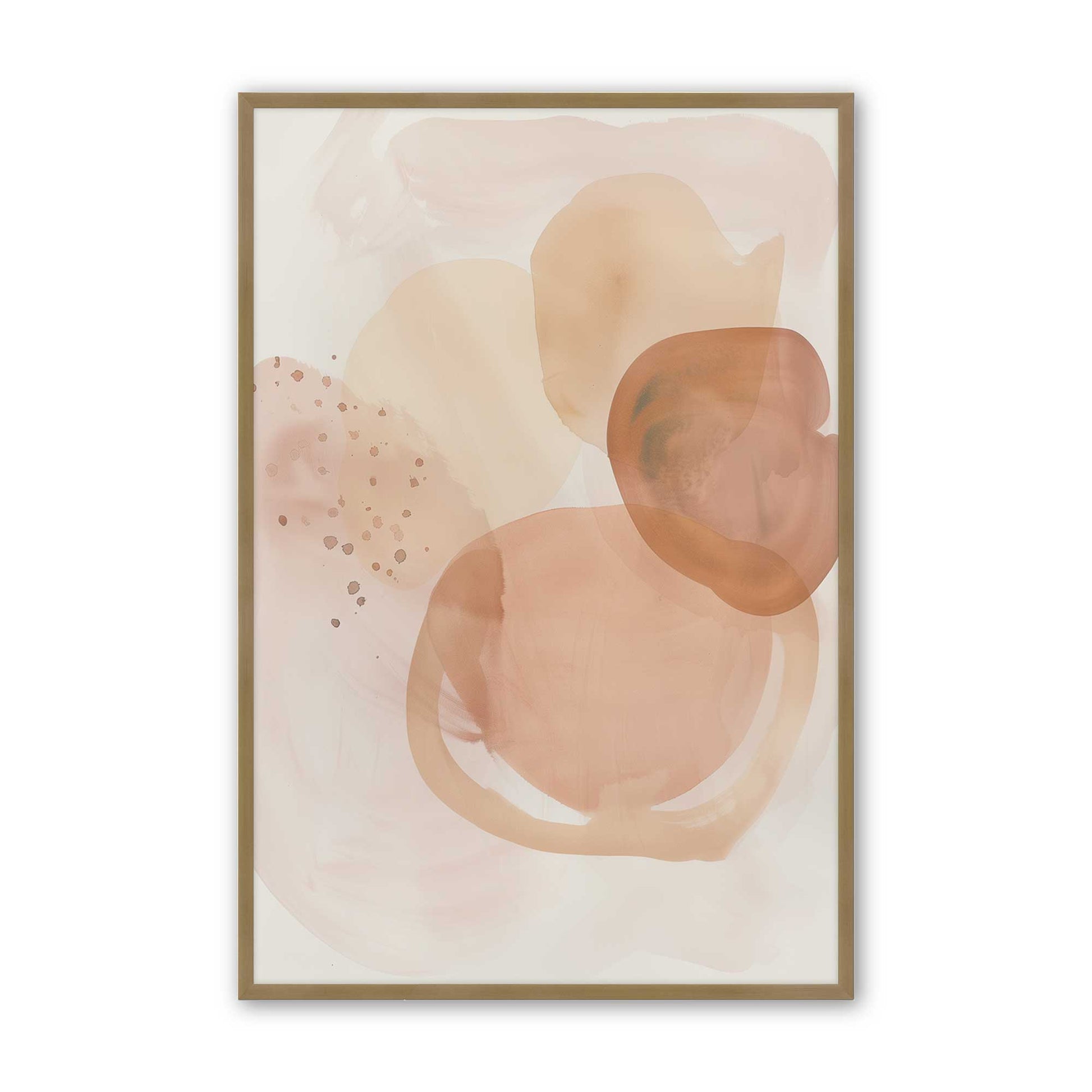 [Color:Brushed Gold], Picture of art in a Brushed Gold frame