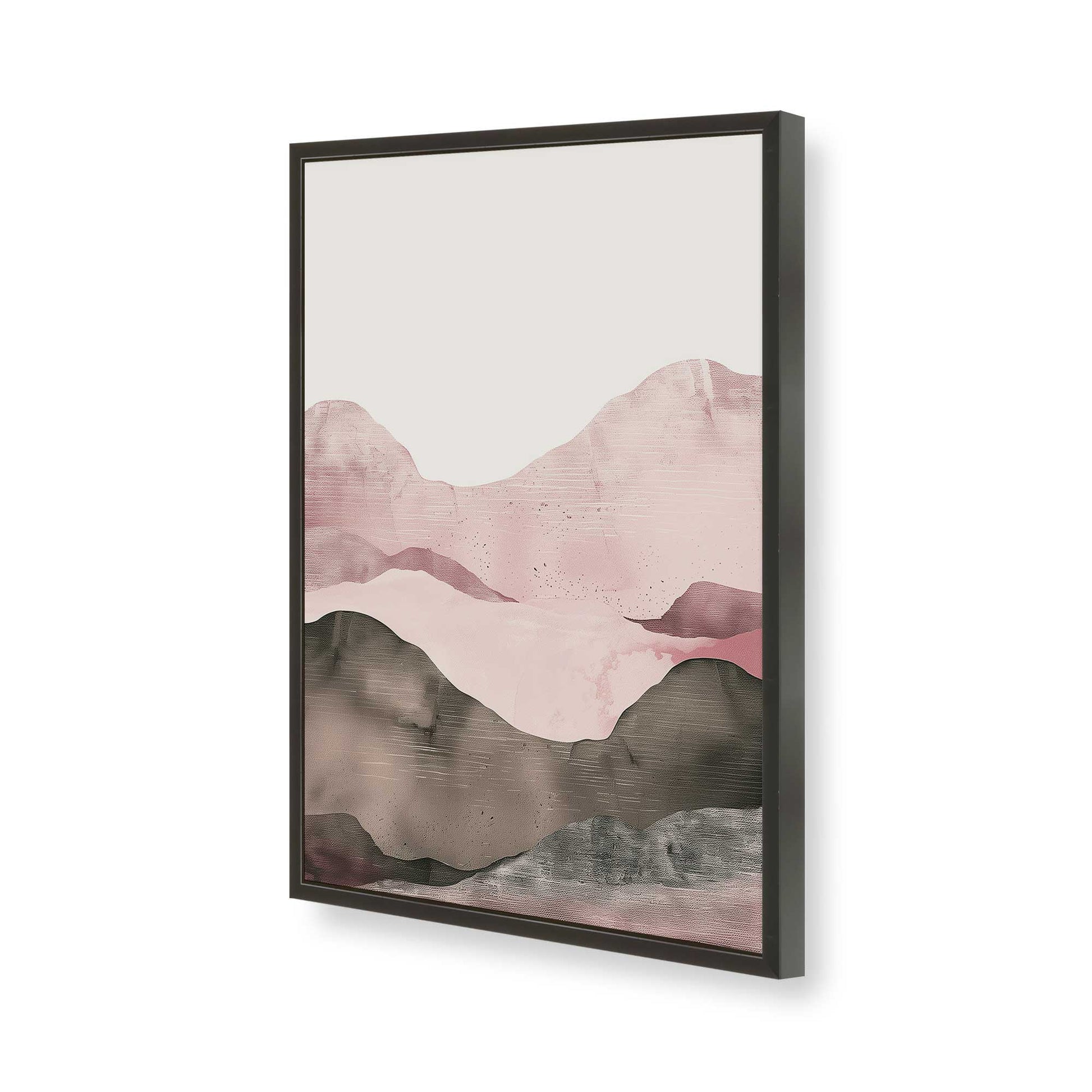 [Color:Satin Black], Picture of art in a Satin Black frame of the corner