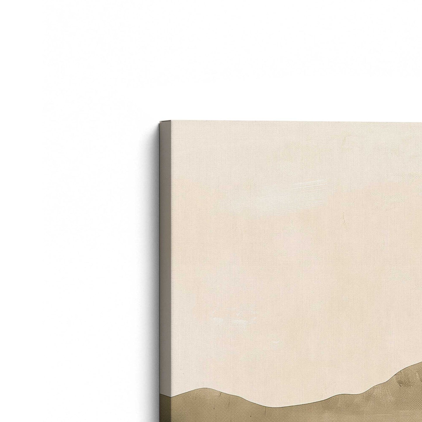 [Color:Stretched Canvas], Picture of the corner of the art