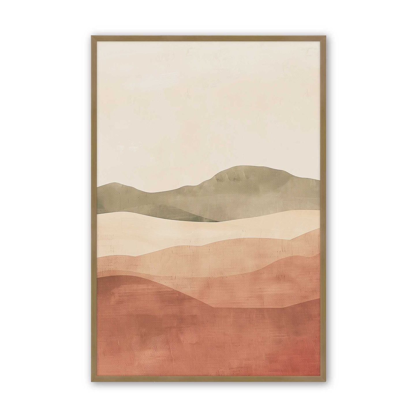 [Color:Brushed Gold], Picture of art in a Brushed Gold frame