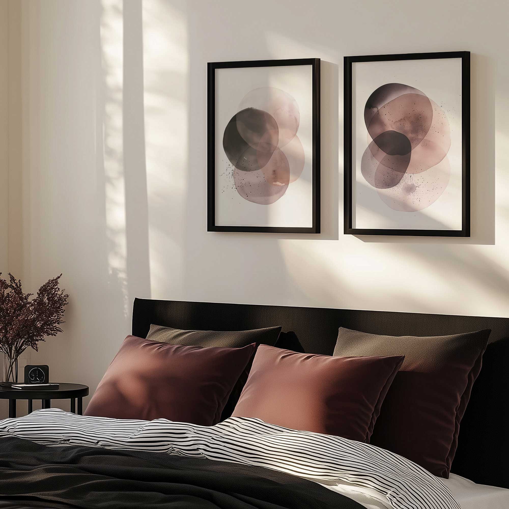 Shadowed Rose Set of 2 Prints – Frametolia.