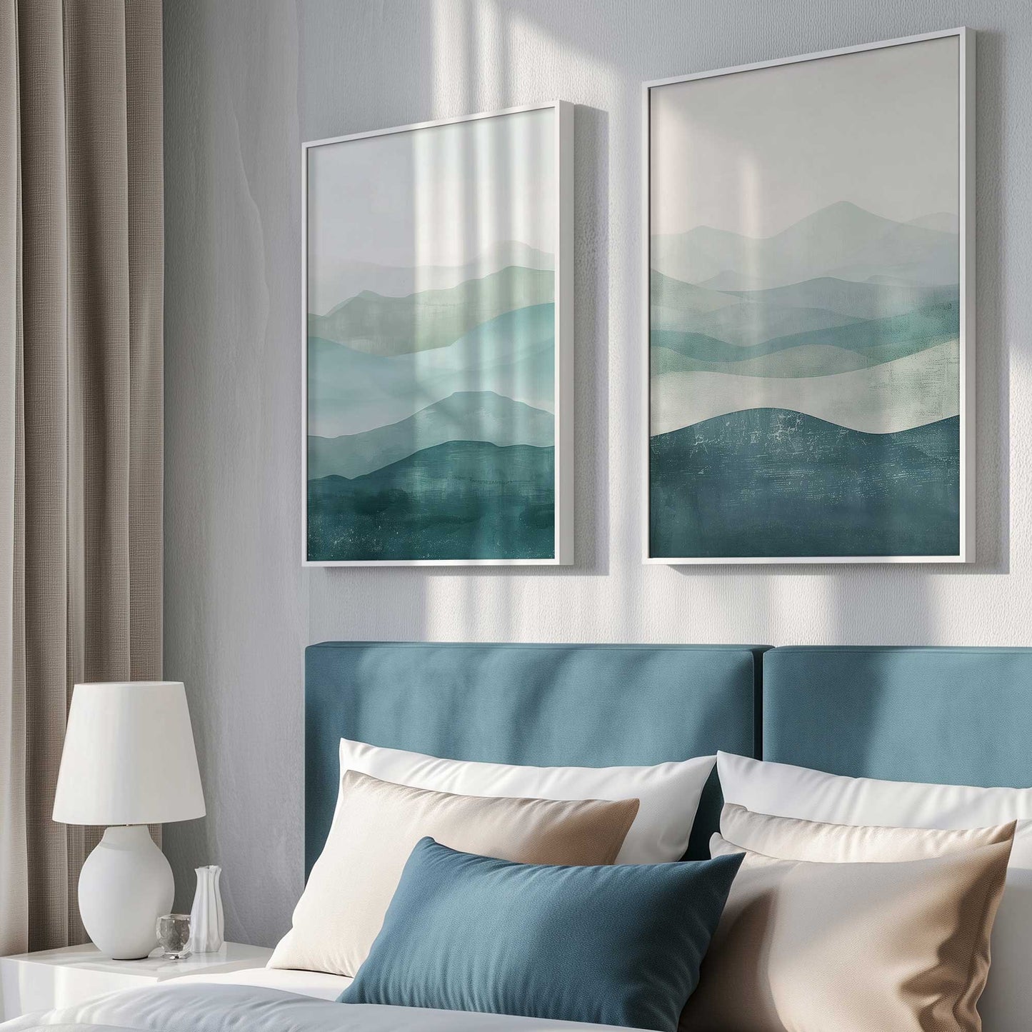 [Color:Satin Black], Picture of art in a Satin Black frame