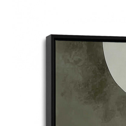 [Color:Satin Black], Picture of art in a Satin Black frame at an angle
