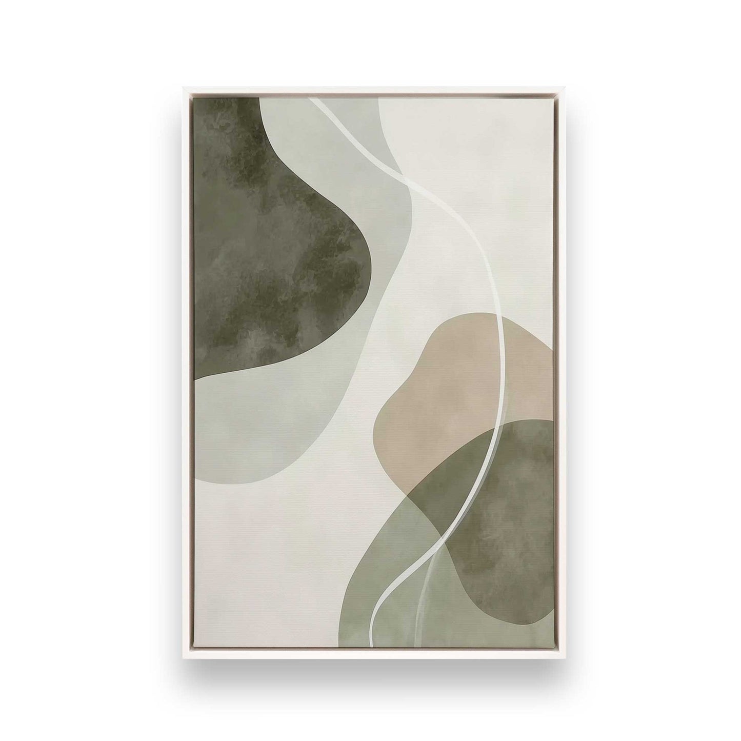 [Color:Opaque White], Picture of art in a White frame