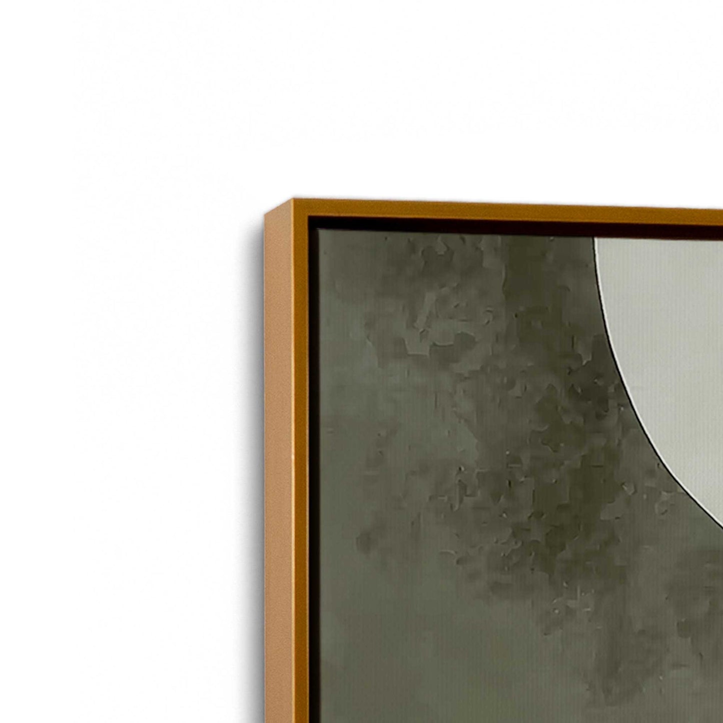 [Color:Polished Gold], Picture of art in a Polished Gold frame at an angle