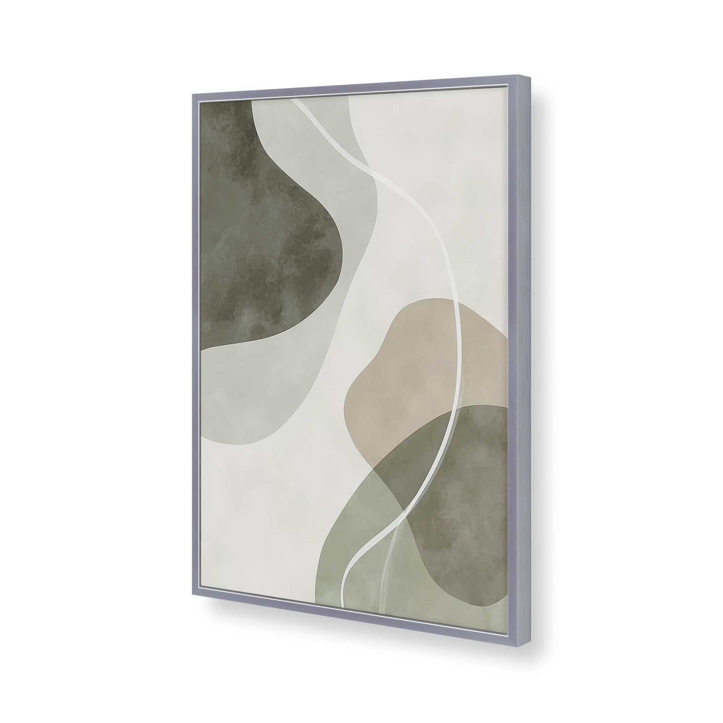 [Color:Polished Chrome], Picture of art in a Polished Chrome frame of the corner