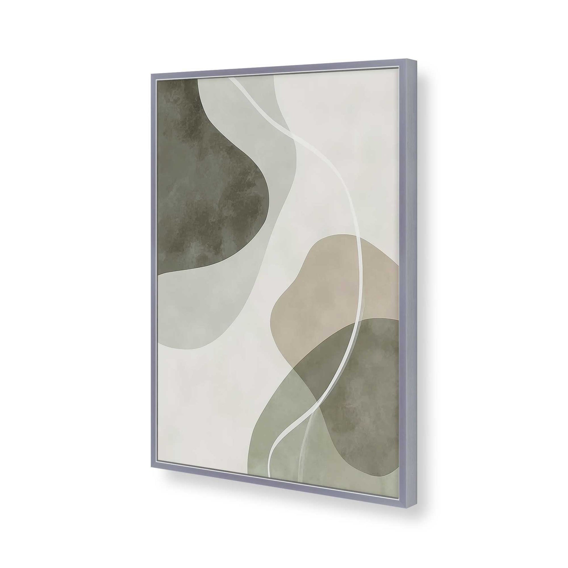 [Color:Polished Chrome], Picture of art in a Polished Chrome frame of the corner