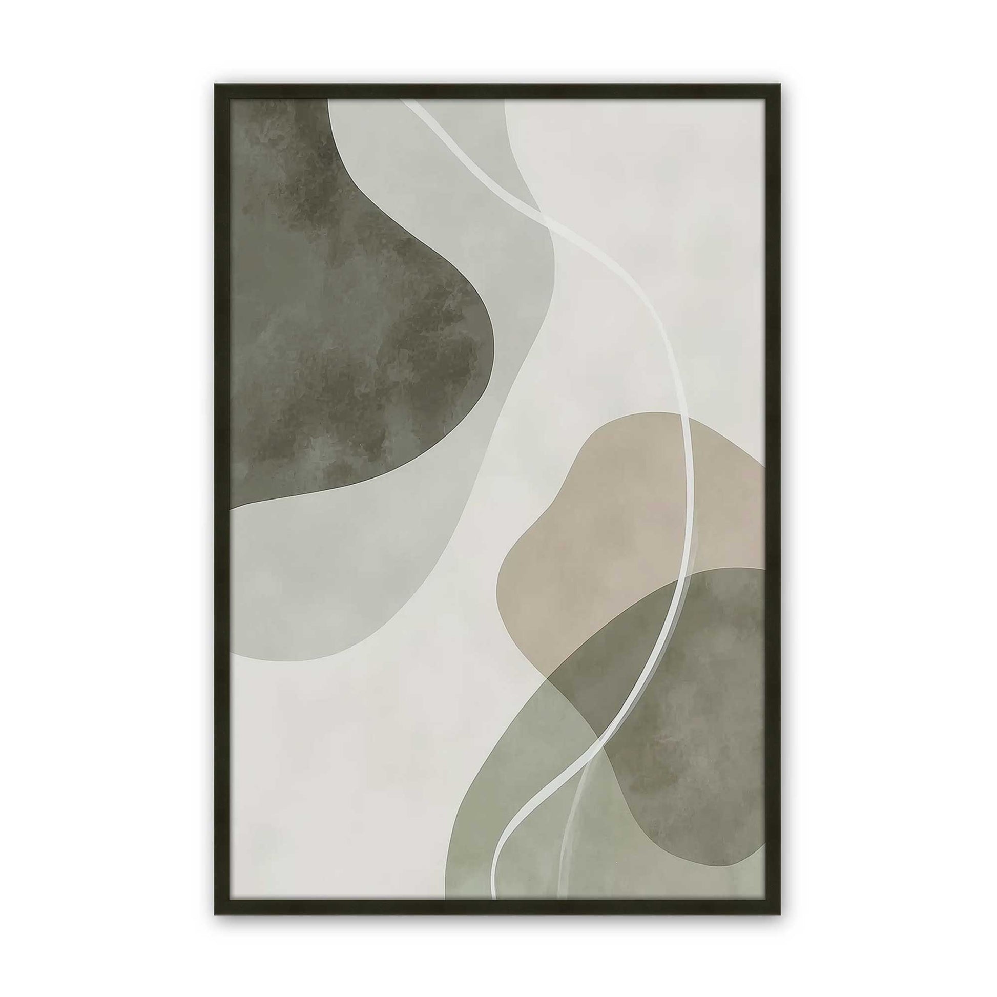 [Color:Satin Black], Picture of art in a Satin Black frame