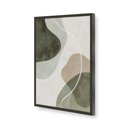 [Color:Satin Black], Picture of art in a Satin Black frame of the corner