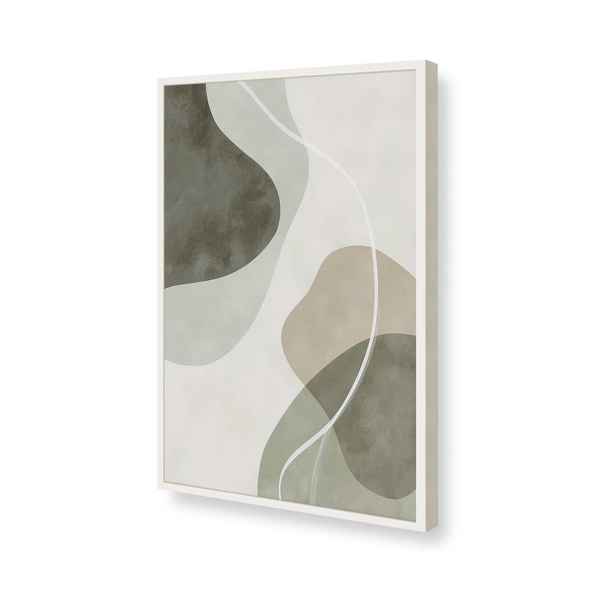 [Color:Opaque White], Picture of art in a Opaque White frame of the corner