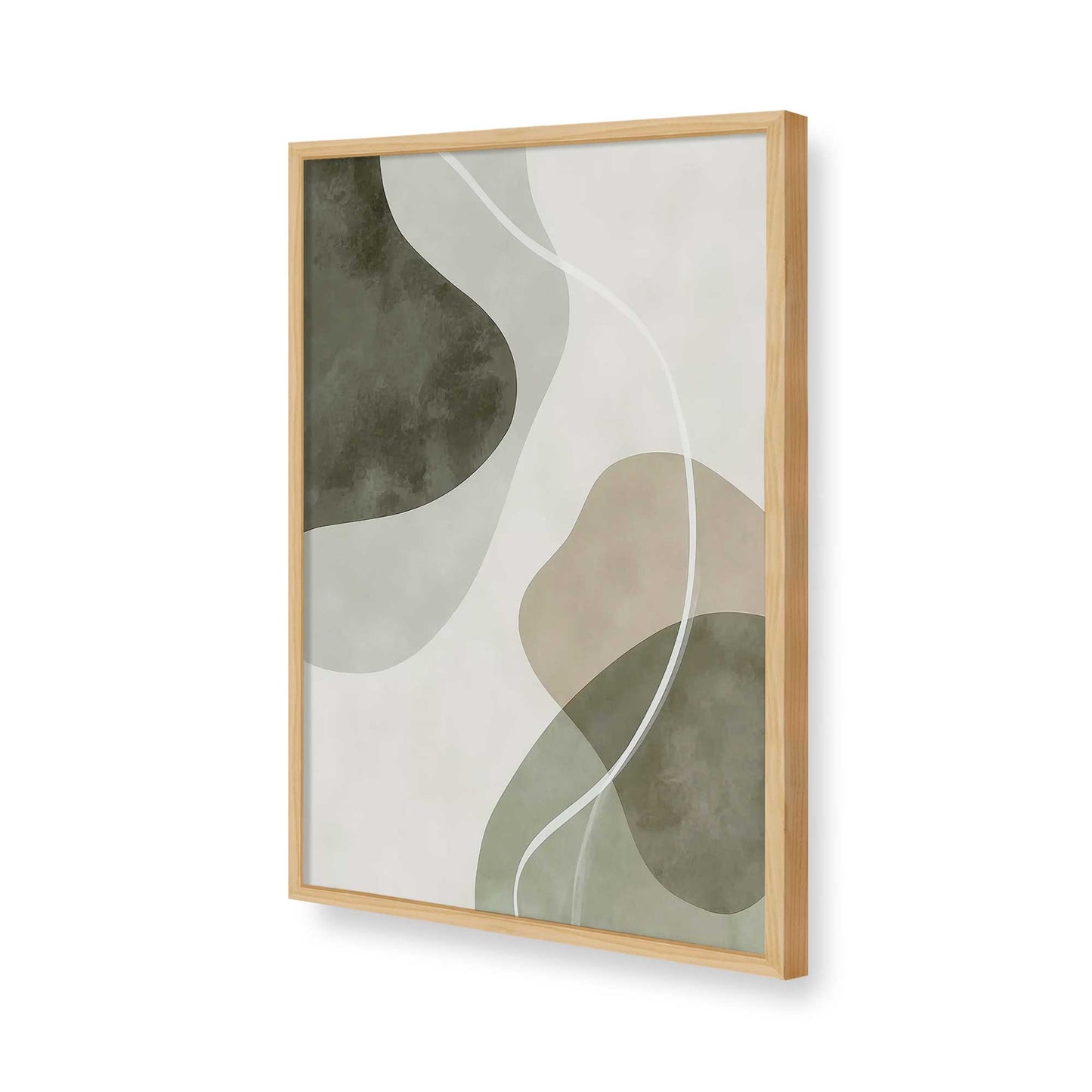 [Color:American Maple], Picture of art in a American Maple frame of the corner