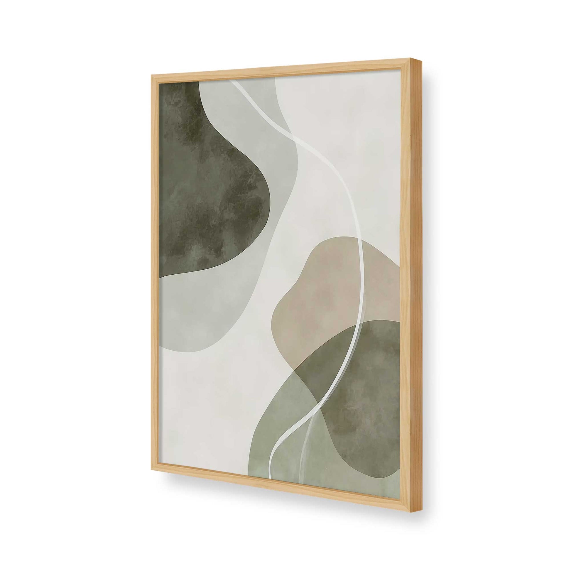 [Color:American Maple], Picture of art in a American Maple frame of the corner